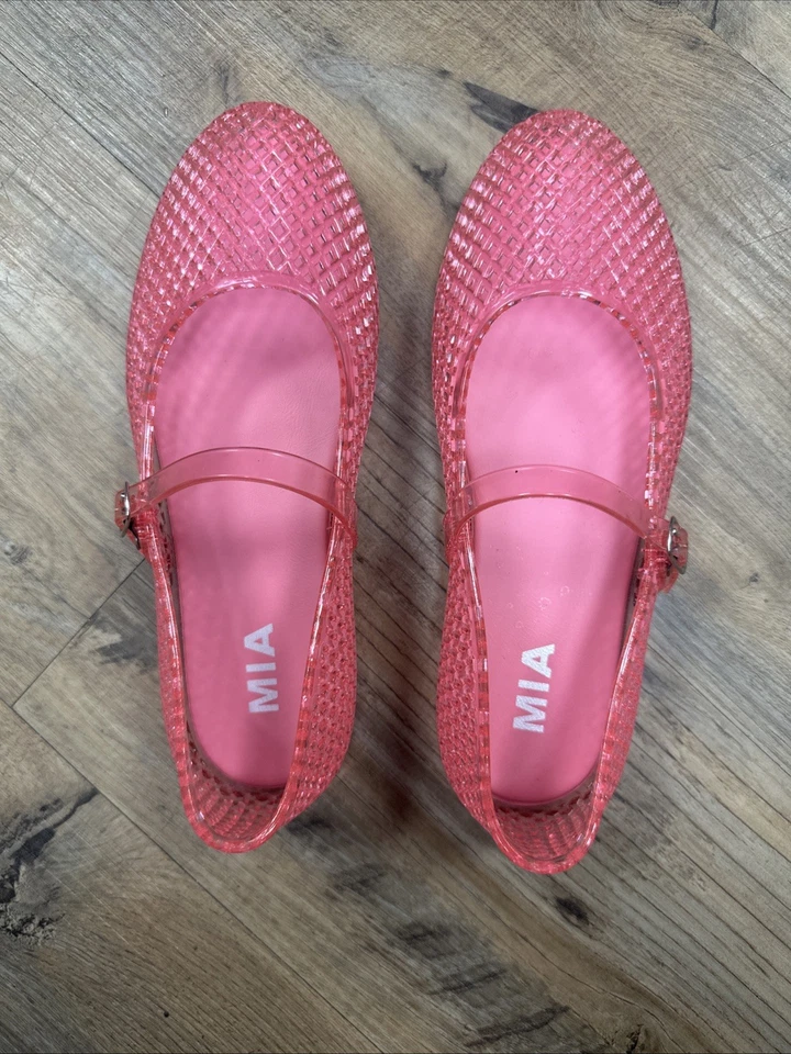 MIA Gianne Jelly Flats Rosa Mujer Talla 7 Nuevo Sin Etiqueta Foto 3 de 4