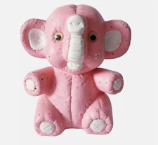 Vintage Spardose Elefant rosa Keramik 15 cm – Baby Deko Kind Kinderzimmer