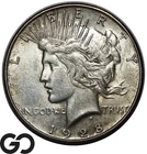 1928-S Peace Dollar, Choice AU++ Tougher Date