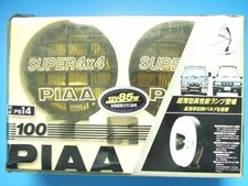 Piaa 100 Fog Lamp Light 160mm Round H3 Bulb Yellow Lens 4wd Super 4x4 Jdm Unused