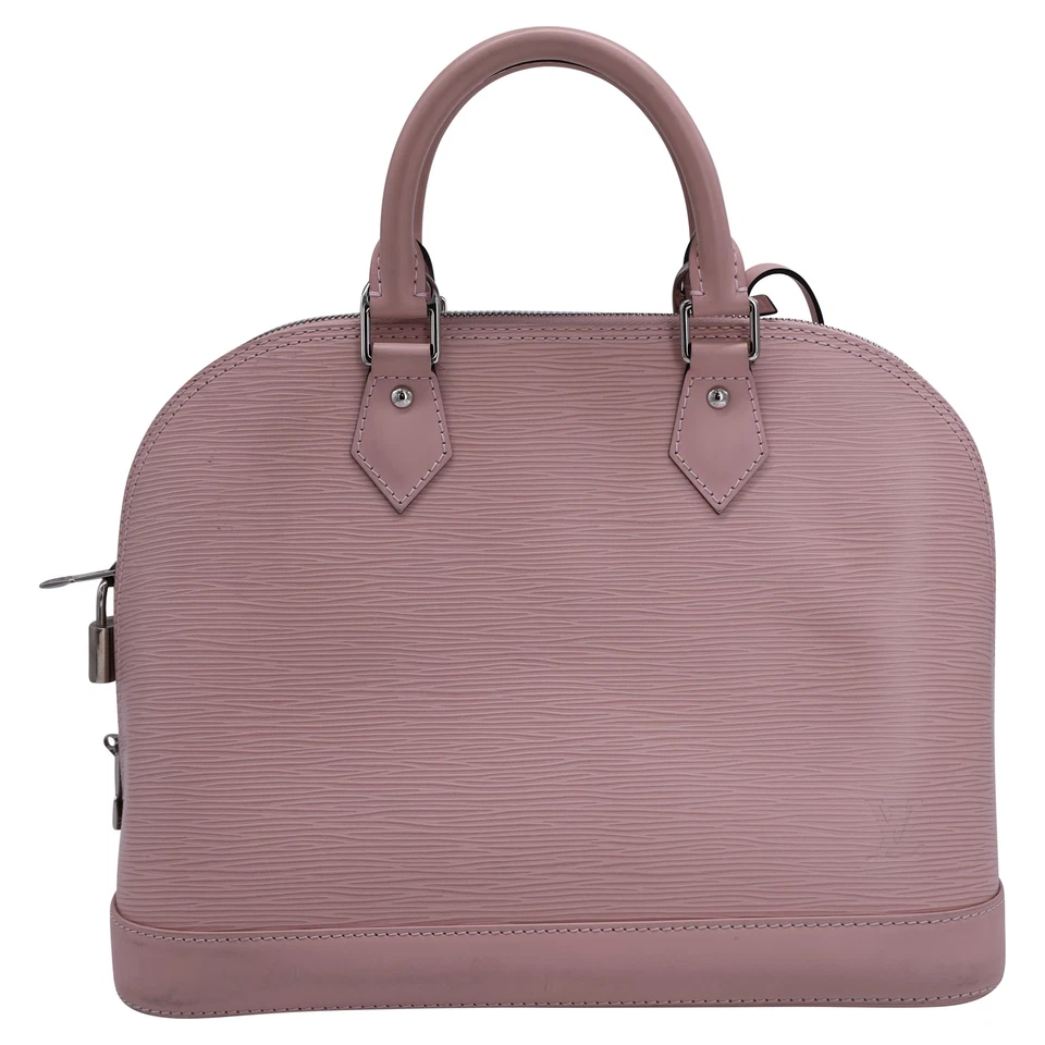 Louis Vuitton Alma Handle Bag In Pink Epi Leather Women Pink One Size