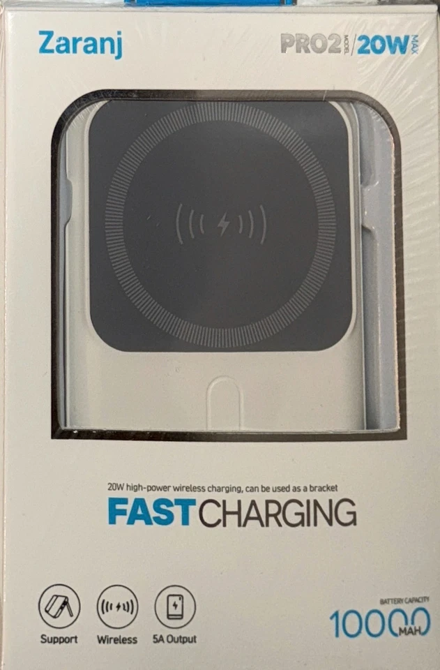 Banco de alimentación inalámbrico Zaranj 10.000 mAh Foto 3 de 3