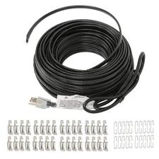 120V 120ft 8W/ft Roof Heat Cable Snow De-icing Kit Self-Regulating Heat Tape