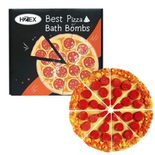 Bath Bombs, Unique Pizza Bathbomb Set, 8 Slices of Creative Natural Bathbombs