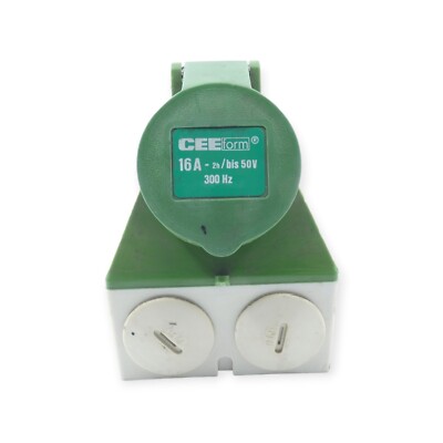 CEEform 16A-2h/bis 50V Wandsteckdose