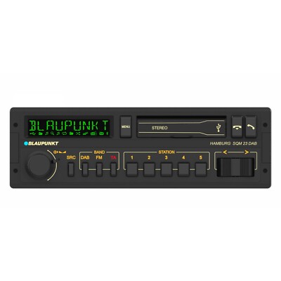 Retro Car Stereo Radio Blaupunkt Hamburg SQM 23 DAB 1980s USB MP3 Bluetooth A2DP