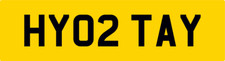 HI TAYLOR QUALITY PERSONALISED REG NUMBER PLATE HY02 TAY ALL DVLA FEES PAID