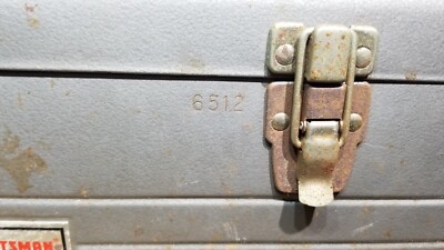 Vintage Sears Craftsman 6512 20 Gray Metal Tool Box w/ Tray Mechanics |  eBay