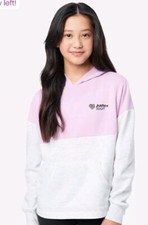 Justice Sport Girl's Lilac/Grey Colorblock Hoodie Size XL 16/18 