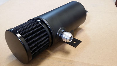 Oil Catch Can Universal Alumínio Motor Carro Carro Reservatório de Óleo Captura Can Breather Tank Kit Alumínio Reservatórios Automotivos (preto
