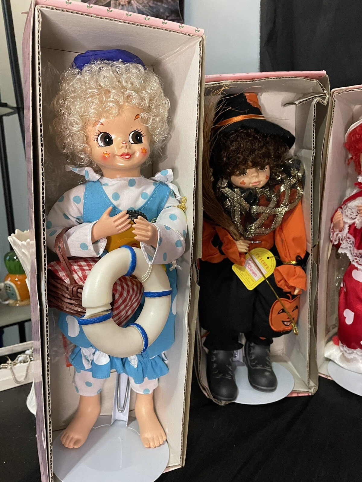 7 Brinns Calendar Dolls New In Box With Tags And 6 Stands | eBay