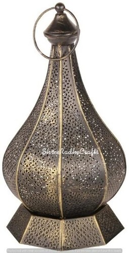 2 PCS Set Moroccan Candle Lamp, Table Lampshade, Metal Floor Home Bedside Lamp - Picture 5 of 8