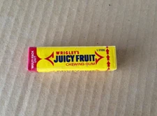 Vintage 1970’s Wrigley’s Juicy Fruit Chewing Gum Unopened Full Pack USA NOS