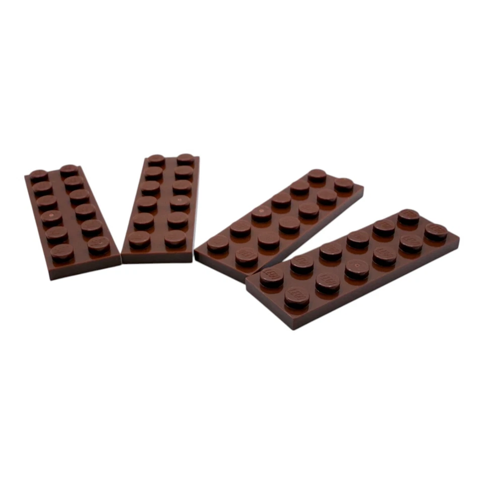4x LEGO® Platte 2x6 Reddish Brown 4211247 3795  Braun beidseitig bebaubar - Bild 2 von 4