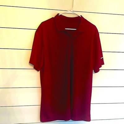 Men s Nike Dry- Fit Golf Polo maroon size large