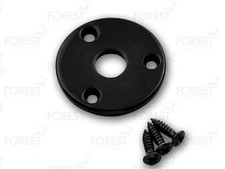 Aftermarket Gibson Flyin' V ® Round Jack Plate HJ008, Black With Screws