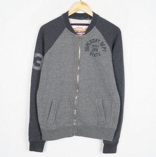 Cardigan Superdry Gris Homme - Taille S - Coton - Occasion Très Bon état