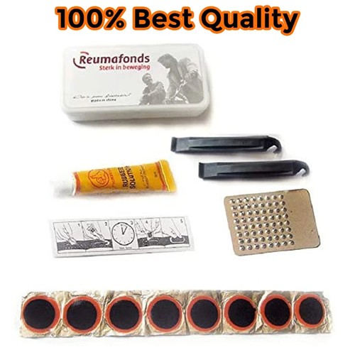14 pieces Bicycle Puncture Repair Kit Cycle Inner Tube Portable Patch Glue Kit - Picture 10 of 24