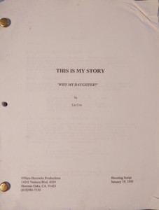 Original Shooting Script Television Movie Why My Daughter? Linda Gray