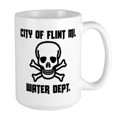 CafePress CITY OF FLINT MICHIGAN WATER DEPARTMENT Mugs Large Mug (1716452876)