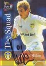 Martin Hiden - Leeds - Signed Trading Card - COA - (11530)