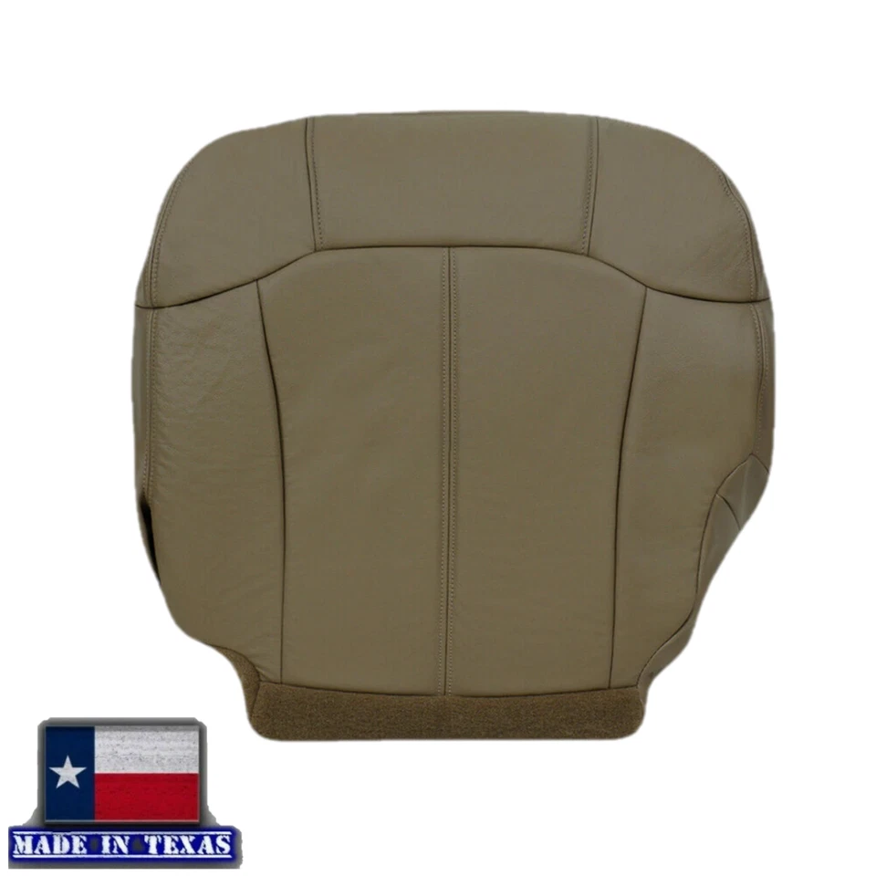 Capa de assento couro real bronzeada 2000 2001 2002 para Chevy Silverado 1500 2500 3500 - Imagem 3 de 4