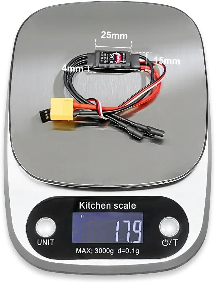 Brushless ESC 20A Brushless Motor Electric Speed Controller BEC 5V 1A w/ XT60... - Image 3 of 4