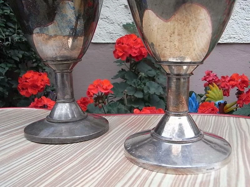 2 Gebr.Hepp Pforzheim Kelch Hotelsilber versilbert gestempelt Cafe Astoria Trier - Bild 4 von 4