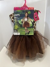 Giraffe 3-Piece Halloween Costume Girl's Size Small 4-6 Brand New