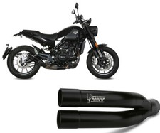 Auspuff Schalldaempfer MIVV DOUBLE GUN für BENELLI LEONCINO 500 2017 > 2023