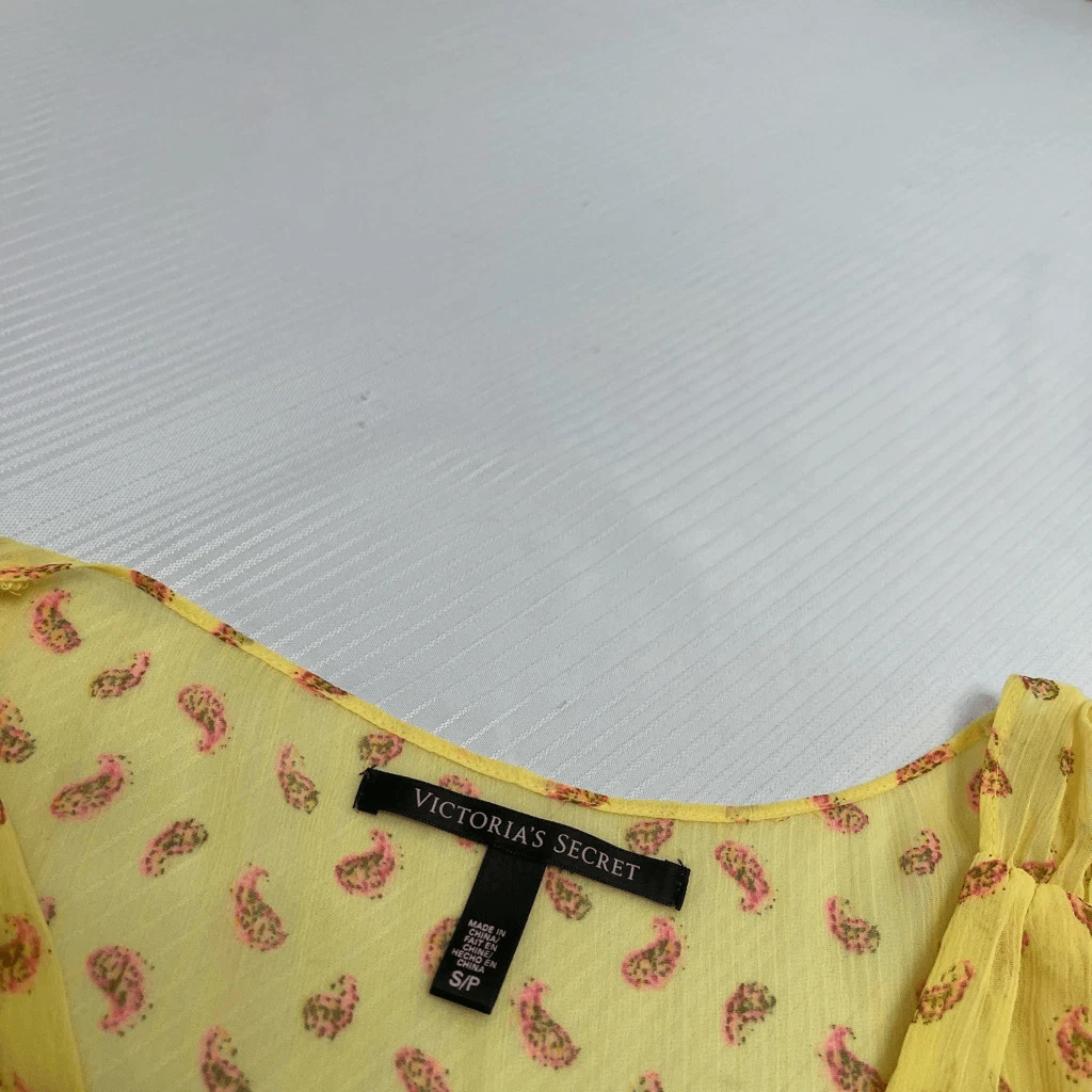 UNDERCOVER Abito Paisley Giallo Victoria's Secret Taglia S P Small