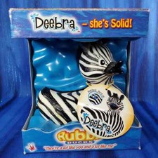 Deebra Zebra Rare Rubba Duck Rubber Duck NIB 2000 Edition Collectible