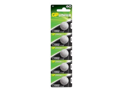 0602032C5 GP Battery 5 x CR2032 Li 210 mAh ~D~