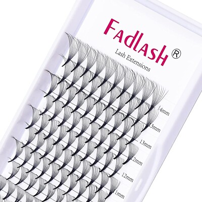 Volume Eyelash Extensions Mixed Tray 0.07 C/D Curl 3D-10D Premade Fans 8-14mm