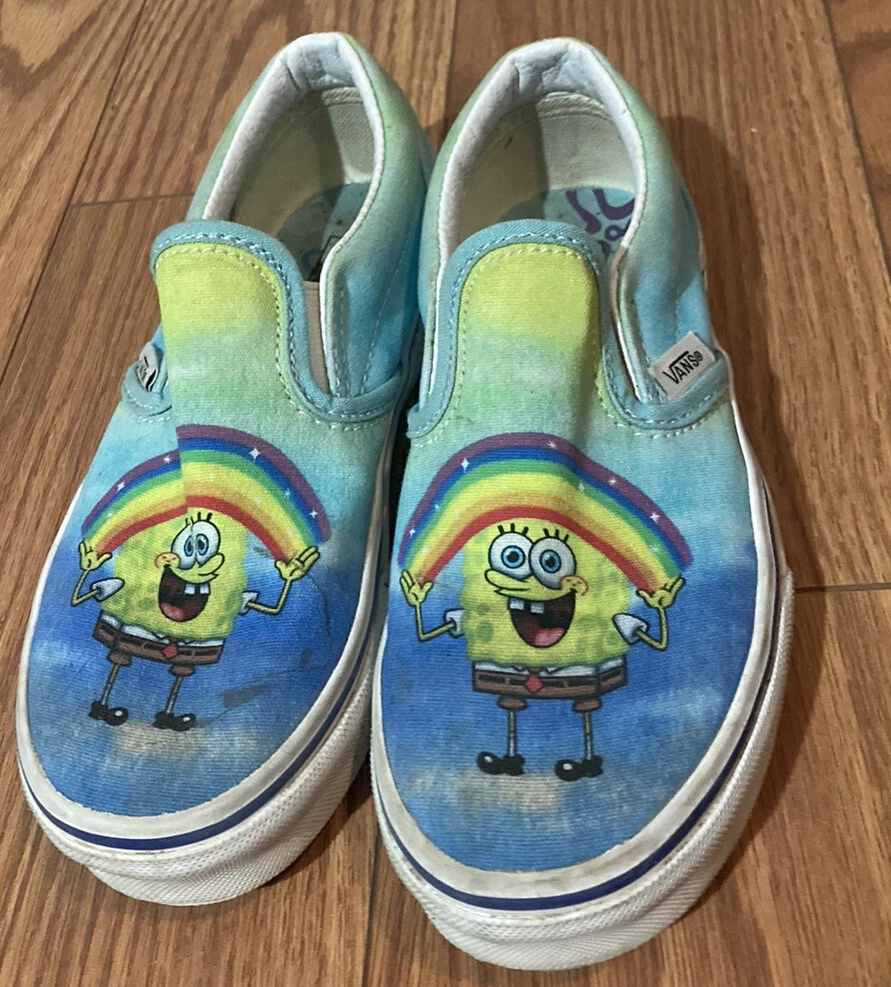 Vans spongebob shoes Size 1.5 Kids Vans eBay