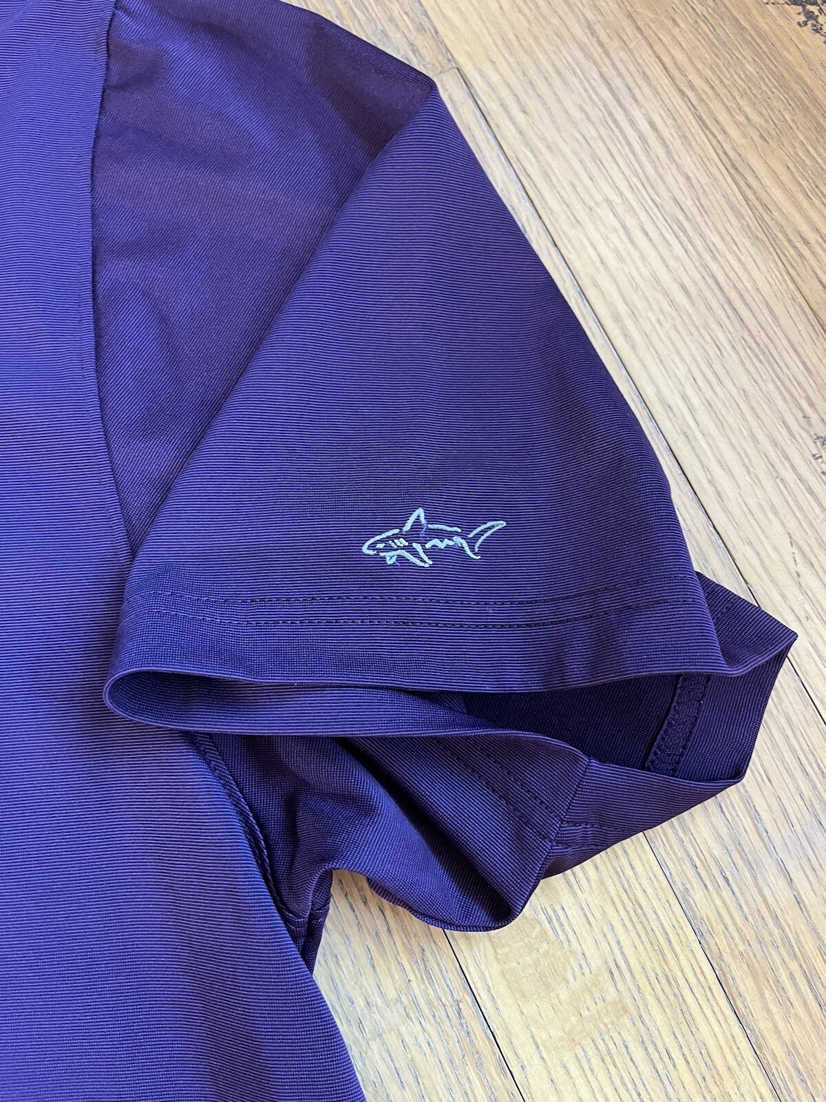 Greg Norman Golf Shirt Play Dry Performance Polo XL Deep Purple With Black