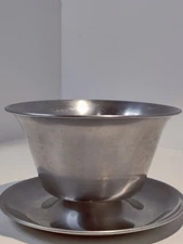vtg mcm stainless steel gravy boat or sauce bowl by lundtofte denmark stainless 