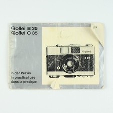 Rollei - B 35 C 35 - Camera Manual - Instruction Booklet - German/English/French