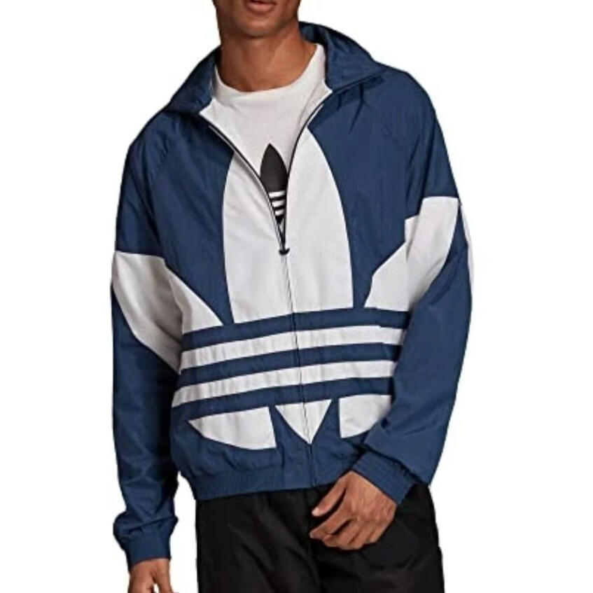 NEW Adidas Big Trefoil Track Jacket Men XL Full Zip Long NEW Adidas Big Trefoil Track Jacket Men XL Full Zip Long