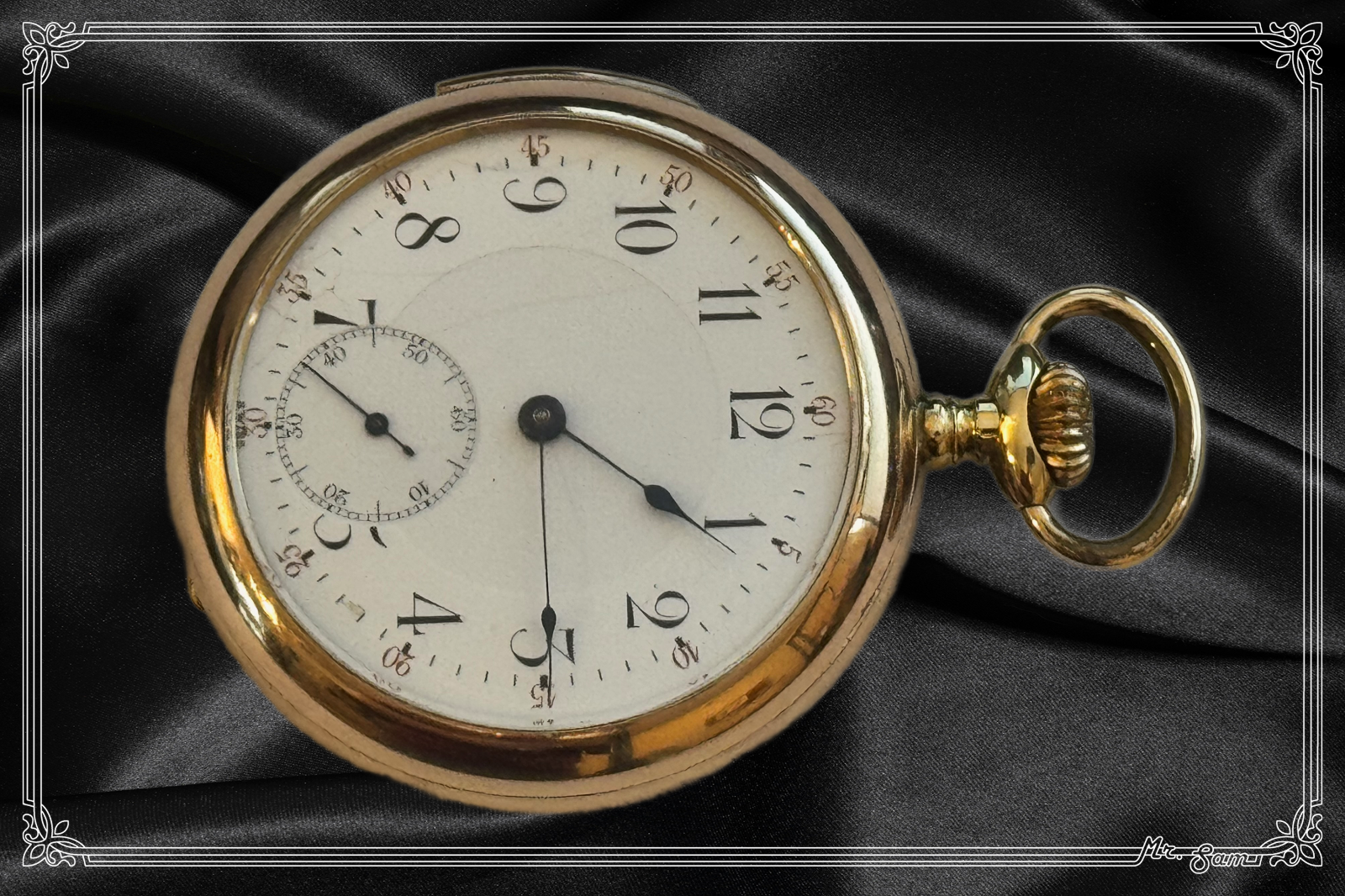 Antique 14k Gold Filled Brevet Quarter Repeater Open Face Pocket Watch Excellent Condition