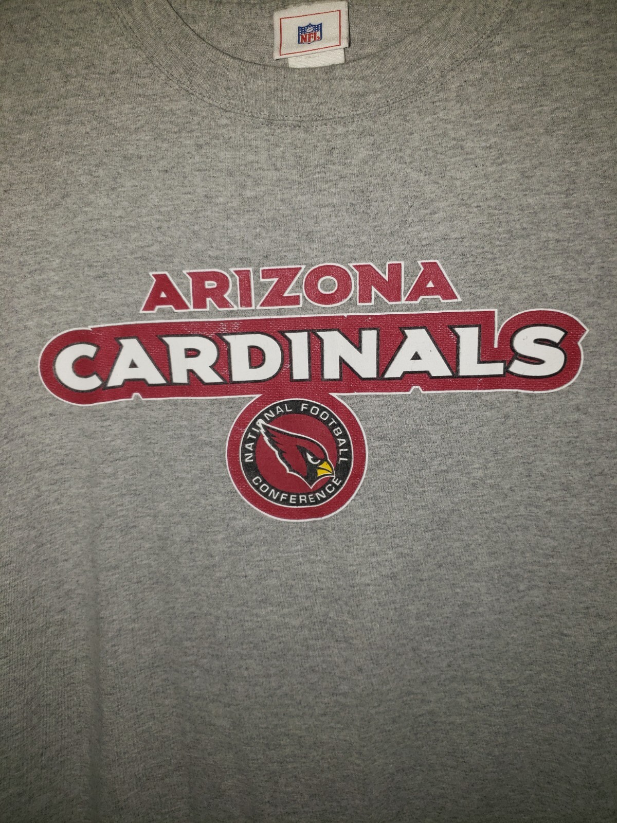 Mens Graphic Nfl Arizona Cardinals Gray T Shirt  Size Large ? ( See Measurements