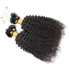 Brazilian Kinky Curly Micro Loop Human Hair Extension Micro Beads Ring 100g 100s