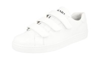 Prada Leder Downtown Klettverschluss Sneaker - 4O3526 - Weiss - Neu - 9 43
