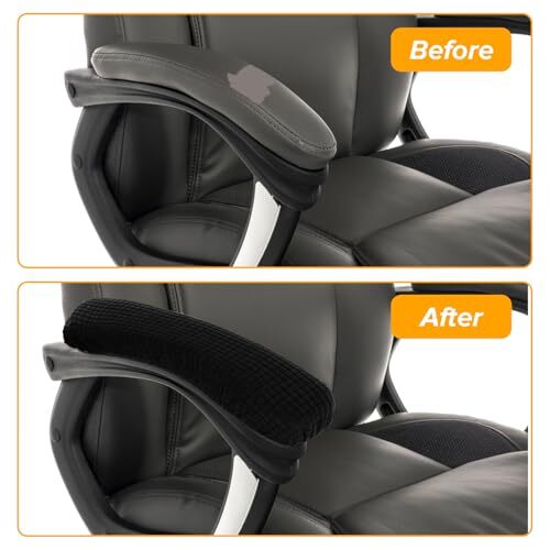 2 Pcs Office Chair Arm Covers Machine Washable Stretchable Desk Armrest