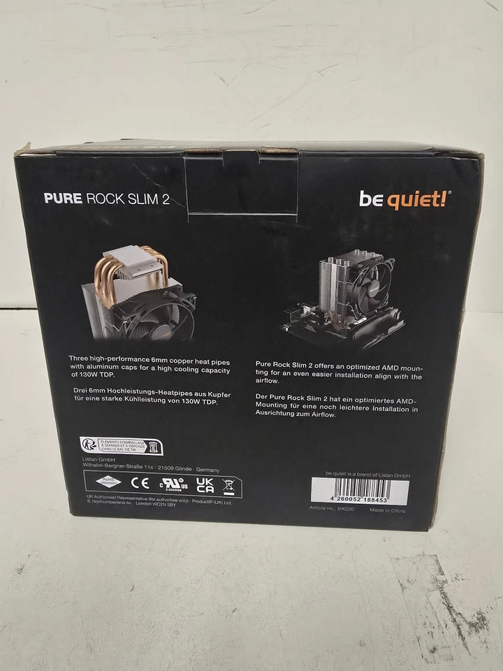 Be Quiet PURE ROCK SLIM 2 CPU Cooler Foto 2 de 2