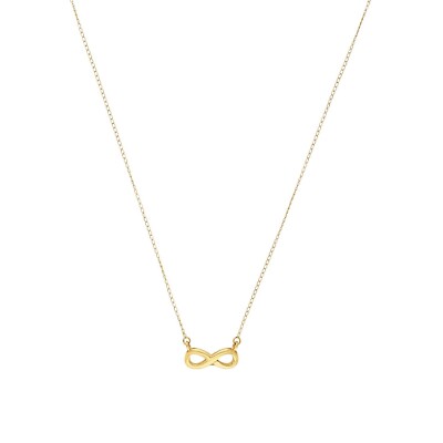Amor Kette mit Anhänger  Damen Halsschmuck, 45 cm, Gold, Infinity, Kommt in