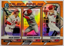🔥 2021 Bowman Talent Pipeline St Louis Cardinals NOLAN GORMAN Orange /25 🔥
