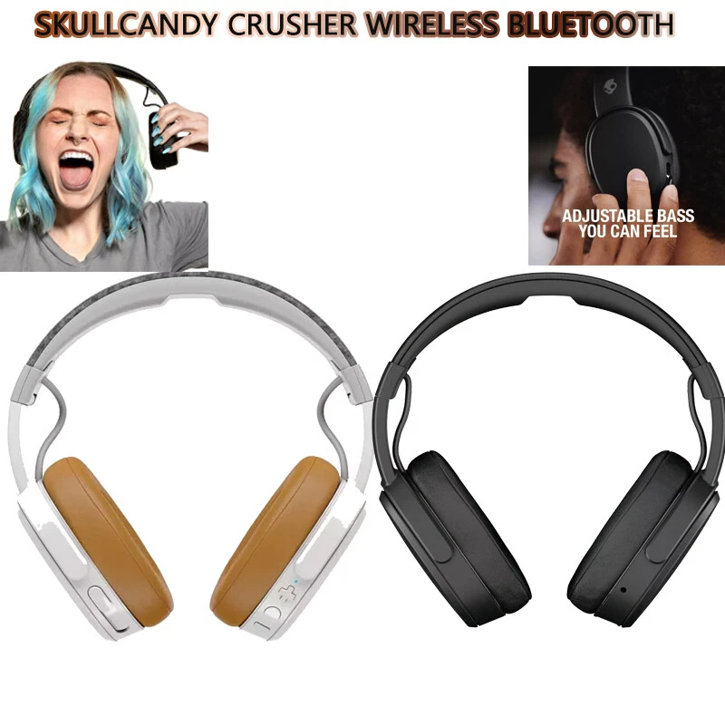 Skullcandy Crusher Wireless Bluetooth Adjustable Headphones Bass Headset