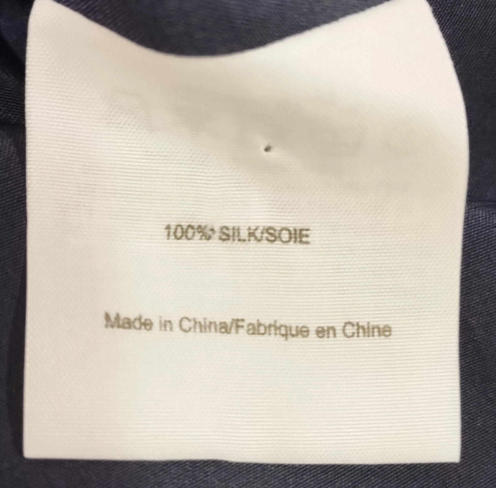 Camicetta tunica in seta blu navy TORY BURCH con borchie tono oro taglia 2 usata