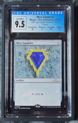 CGC 9.5 MTG Magic The Gathering 2022 Mox Sapphire 30th